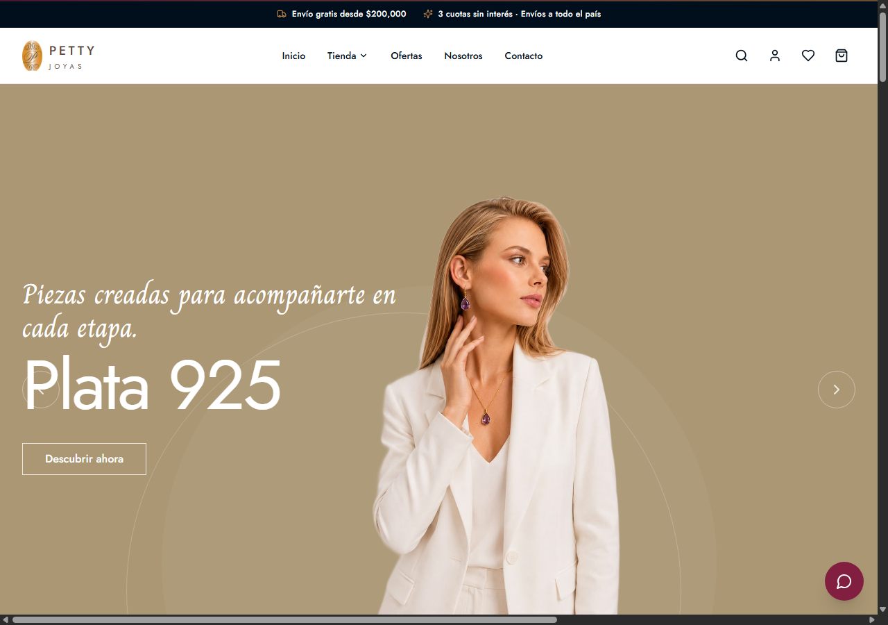 Petty Joyas — Tienda online de joyería
